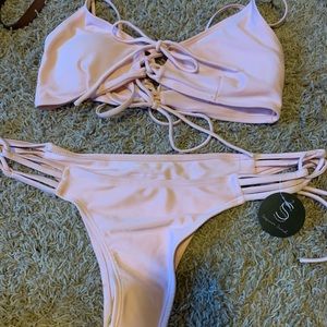 NWT Sequin Sand Swimsuit